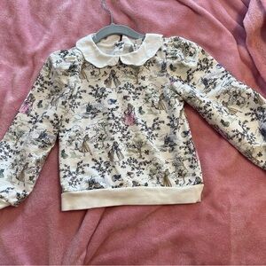 Janie and Jack DISNEY AURORA TOILE SWEATSHIRT and jogger set